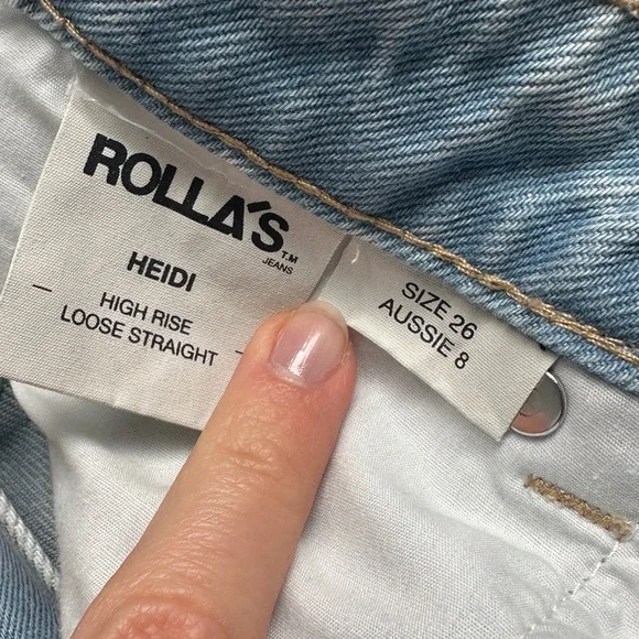 ROLLA'S Light Blue Jeans NEW - Picture 4 of 5